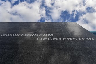 Lettering art museum Liechtenstein