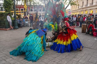 Tzotzil dancers performing for tourists