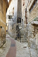 Alley in picturesque village