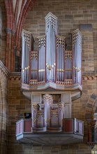 Bach organ on the east wall of the north transept of St. Peter's Cathedral
