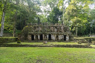 Archeological Maya site Yaxchilan in the jungle of Chiapas