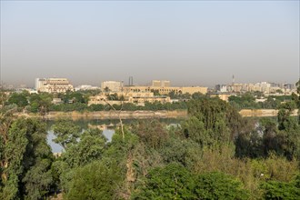 Overlook over the Tigris river and the green zone