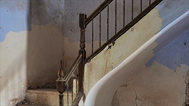 Staircase in abandoned house