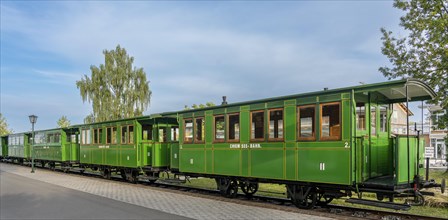 Green wagons of the Chiemsee Railway