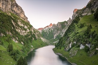 Mountain lake Faelensee