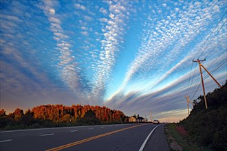 Road and clouds