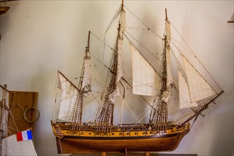 Model ships from original plans from an arts and crafts workshop