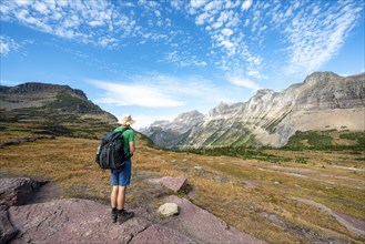 Hikers on a hiking trail