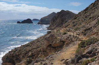 Coastal hiking trail from San Juan de los Terreros to Aguilas