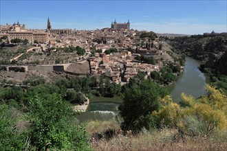 Panorama of Toledo at the river Tagus