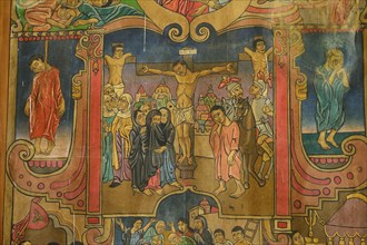 Mural painting in the church Iglesia de San Ignacio de Moxos
