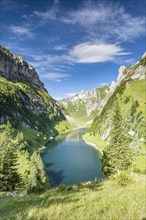 Mountain lake Faelensee