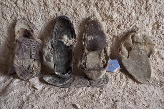 Shoe finds in abandoned house