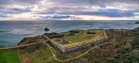 Sunrise over Berry Head Southern Fort