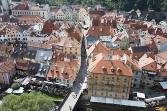 Town view from the castle tower