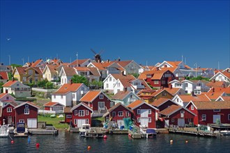 Harbour with wooden houses