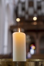 Candle in the Cathedral of St. Mary and St. John