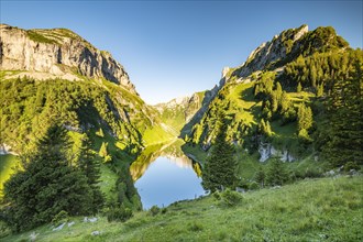 Mountain lake Faelensee