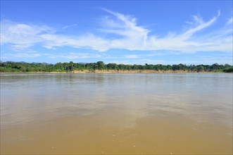 Fractured clay bank of the Rio Alto Beni