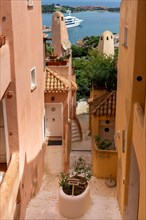 Terracotta style homes in Porto Cervo