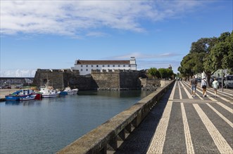 Promenade with Fortress of Sao Bras with Military Museum of the Azores