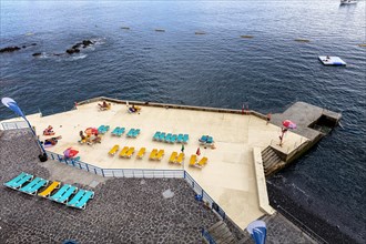 Bathing establishment among the rocks on the north coast of Funchal