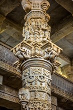Finest marble relief in the Ranakpur temple complex