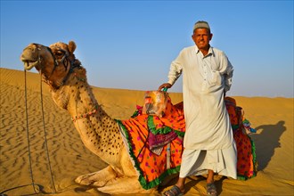 Camel Guide in the Thar Desert
