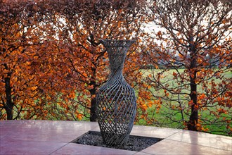 Vase in the autumn parkÐ± Krasnodar