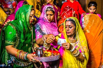 Separate ceremonies of bride and groom