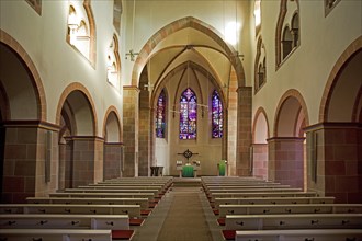 Interior view of Jesus Christ Church
