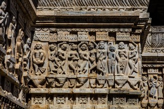 Relief with depictions of Vishnu