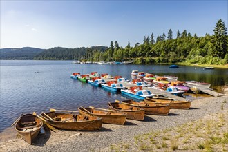 Rowing and pedal boat rental at Schluchsee