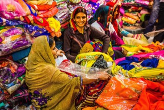 Fabric market at Bapu Bazar