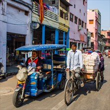 Bicycle and motor rickshaw