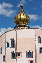 Colourful Facade and Golden Dome