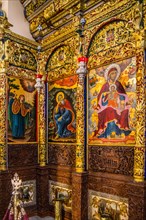 Richly decorated iconostasis