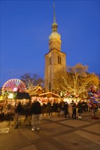 Dortmund Christmas Market in front of St. Reinoldi Church