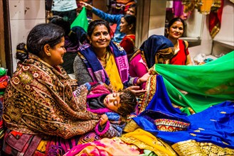Fabric market at Bapu Bazar