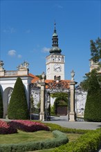 Mikulov Chateau Park and Gate to Mikulov Chateau or Nikolsburg