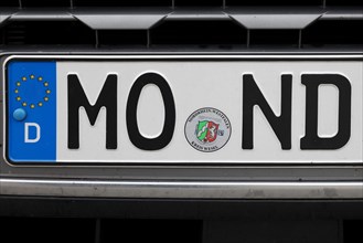 Number plate MO ND