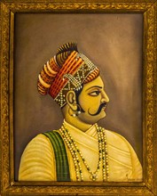 Paintings of Maharajas in the City Palace