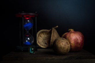 Still Life with Hourglass