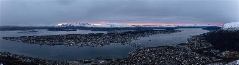 View over Tromso Bay from Fjellheisen cable car station