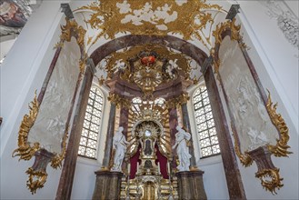 Interior view with side altar