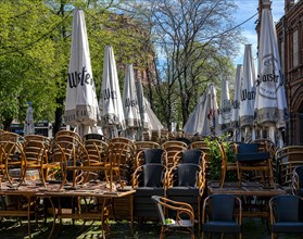 Gastronomy around Hackescher Markt station during the Lockdown