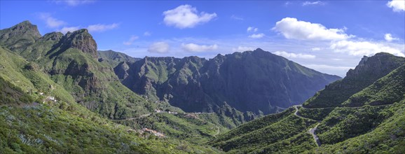 View of the mountain village of Masca In the Teno Mountains