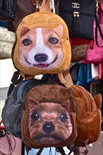 Bags with dog heads