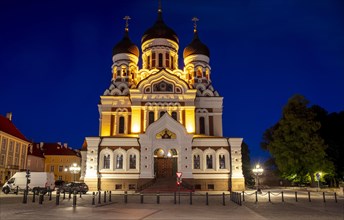 Alexander Nevski Cathedral by night