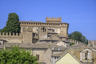 View from the city wall to the castle